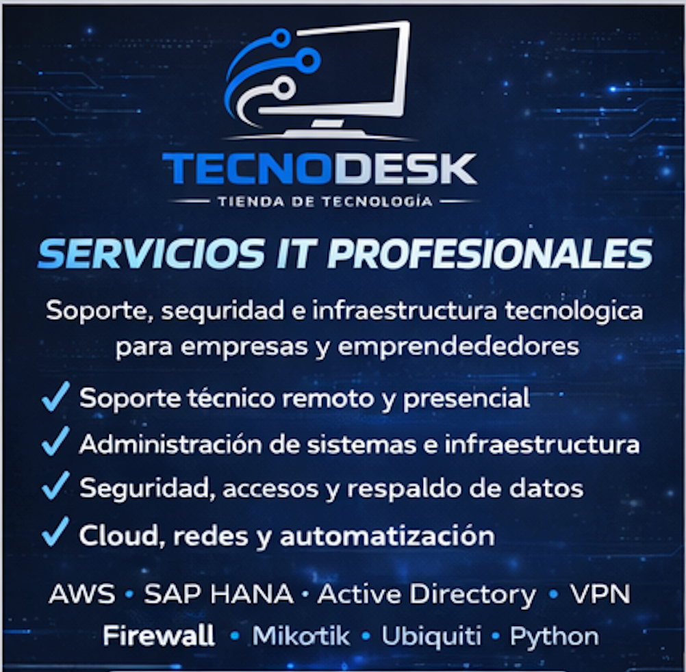 Servicios Profesionales IT y Ciberseguridad | TecnoDesk