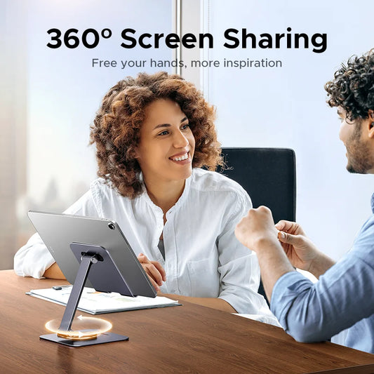 Soporte Ajustable UGREEN de Aluminio para Tablet y Celular – Plegable, Antideslizante y Ergonómico