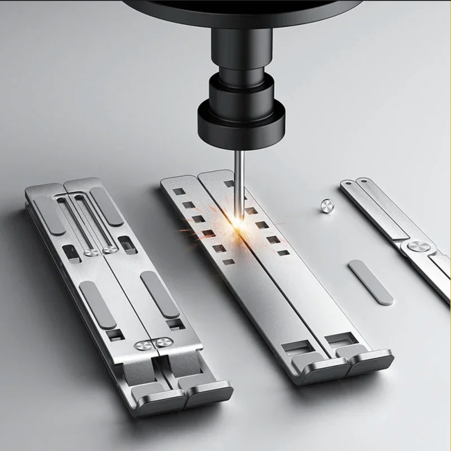 Soporte Ajustable de Aluminio para Portátil – Ergonómico, Plegable y Antideslizante